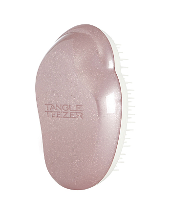 Tangle Teezer The Original Rose Gold - Расческа для волос, цвет белый/нежно-розовый с блестками - hairs-russia.ru